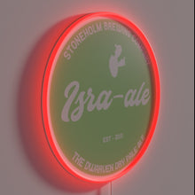 Charger l'image dans la galerie, Vintage Israel Ale logo shadow neon lighted beer pub decor.