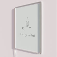 Charger l'image dans la galerie, K-Pop Inspired Mint Soju 'It's O'Clock' Neon Light Sign Decoration