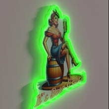 Charger l'image dans la galerie, Neon sign beckons you to a lively beer garden atmosphere.
