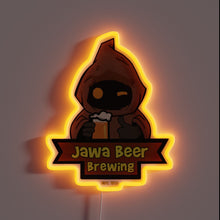 Charger l'image dans la galerie, Neon sign by CustomNeon shaped like a cartoon Jawa character holding a beer mug