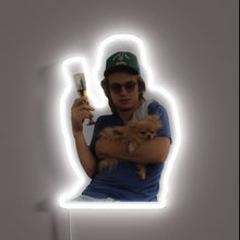 Charger l'image dans la galerie, Neon tribute to the Stranger Things heartthrob's iconic spirit animal