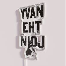 Charger l'image dans la galerie, Vibrant navy branch themed RGB LED illuminated decorative wall sign