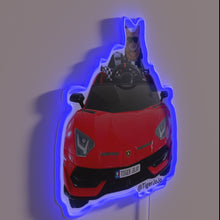 Charger l'image dans la galerie, Neon JoJo's No Drama Lamborghini Car Photo Wall Art Sign