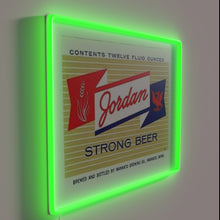 Charger l'image dans la galerie, Jordan Strong Beer Neon Sign in Vibrant RGB Colorful Lighting