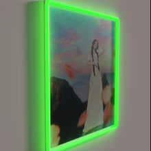 Charger l'image dans la galerie, Galactic Joy Illuminated in Vibrant Red and Purple Neon Accents
