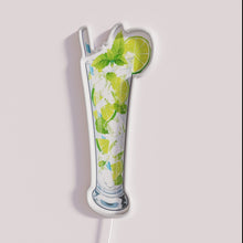 Charger l'image dans la galerie, Vibrant bar decor with Juicy Mojito LED neon signage accents