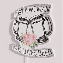 Charger l'image dans la galerie, RGB Neon Beer Sign for Women Who Love Hops