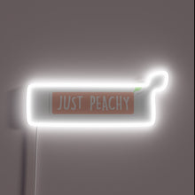 Charger l'image dans la galerie, Vibrant peach-colored LED lightbox with programmable RGB illumination effects.