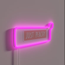 Charger l'image dans la galerie, Add a touch of whimsy with this peach-colored neon sign.