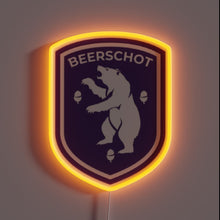 Charger l'image dans la galerie, Iconic neon sign for Belgian football club Beerschot VA supporters.