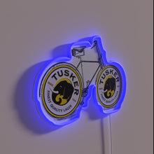 Charger l'image dans la galerie, Vintage Kenyan Beer Tusker Bike Road Graphic RGB Neon Sign