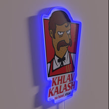Charger l'image dans la galerie, Elegant LED neon sign featuring Khlav Kalash in vibrant colors