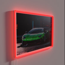 Charger l'image dans la galerie, Rev up your garage with vibrant Lamborghini street racing decor.