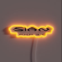 Charger l'image dans la galerie, Authentic Lamborghini Sián FKP 37 logo in vibrant RGB neon light