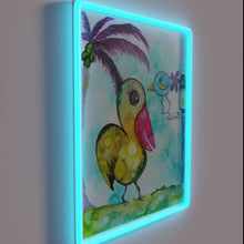 Charger l'image dans la galerie, Las Olas Wall Sign with Color-Changing RGB Neon Accents