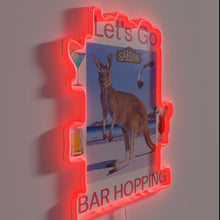 Charger l'image dans la galerie, RGB Neon Sign: Let's Go Bar Hopping Nightlife Party Vibe