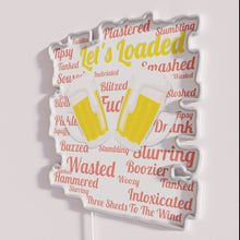 Charger l'image dans la galerie, Vibrant RGB LED neon beer party decorations for home bars