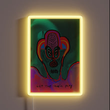 Charger l'image dans la galerie, Colorful RGB neon sign with musical notes and glowing accents