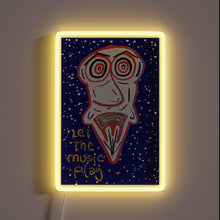 Charger l'image dans la galerie, Vibrant RGB LED neon sign featuring musical notes in motion