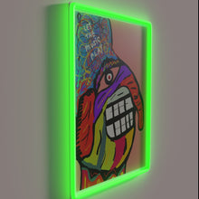Charger l'image dans la galerie, Colorful neon sign featuring musical notes in vibrant RGB lights