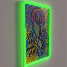 Charger l'image dans la galerie, Vibrant RGB neon music wall decor with inspirational message glow.