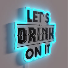 Charger l'image dans la galerie, Neon bar sign, colorful RGB LED lighting, modern party decor.