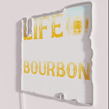 Charger l'image dans la galerie, Neon Bourbon Bar Sign for Bourbon Lovers and Humor Enthusiasts