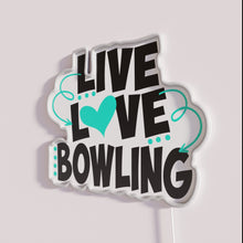 Charger l'image dans la galerie, Vibrant Neon Sign for Bowling Lovers Live Life Unplugged Everyday