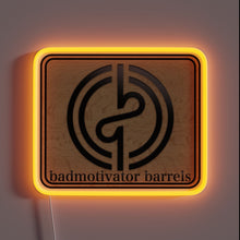 Charger l'image dans la galerie, RGB Neon Sign with Embossed Name and Colorful Logo Display