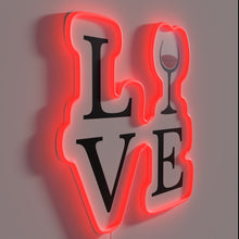 Charger l'image dans la galerie, Vibrant LED wine lover's home decor statement wall art