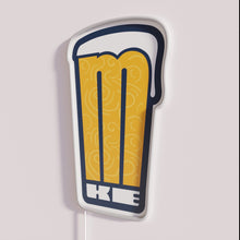 Charger l'image dans la galerie, Vibrant Neon Bar Sign with Milwaukee Swirls LED Color Changing Design