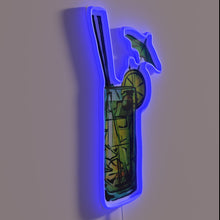 Charger l'image dans la galerie, Colorful Mai Tai cocktail-inspired RGB LED neon wall decor lighting