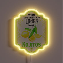 Charger l'image dans la galerie, Neon bar decoration for home with colorful cocktail vibes lighting.