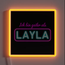 Charger l'image dans la galerie, Vibrant neon sign with playful, cheeky, and humorous Mallorca quote.