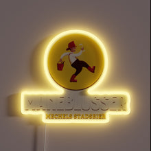 Charger l'image dans la galerie, RGB LED light art beer sign with mechanical movement design