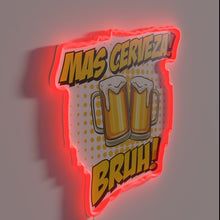 Charger l'image dans la galerie, RGB Neon Sign for Cerveza Lovers and Beer Enthusiasts Only