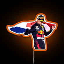 Charger l'image dans la galerie, Max Verstappen Dutch Flag RGB neon sign orange