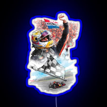 Charger l'image dans la galerie, Max Verstappen Graphic Drawing F1 2021 RGB neon sign blue