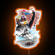 Charger l'image dans la galerie, Max Verstappen Graphic Drawing F1 2021 RGB neon sign orange