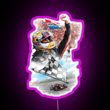 Charger l'image dans la galerie, Max Verstappen Graphic Drawing F1 2021 RGB neon sign  pink