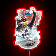 Charger l'image dans la galerie, Max Verstappen Graphic Drawing F1 2021 RGB neon sign red