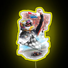 Charger l'image dans la galerie, Max Verstappen Graphic Drawing F1 2021 RGB neon sign yellow