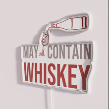 Charger l'image dans la galerie, Whiskey themed neon bar decor with colorful LED lighting display