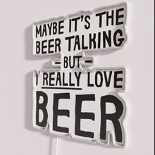Charger l'image dans la galerie, Unique Retro Style Beer Sign with Colorful RGB Neon Accents