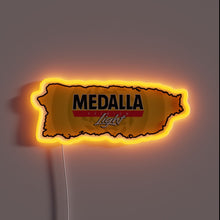 Charger l'image dans la galerie, Authentic Medalla Light Beer Sign from Puerto Rico in Color