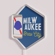 Charger l'image dans la galerie, Vibrant Milwaukee Brew City RGB Neon Sign with Customizable Colors Options