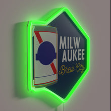 Charger l'image dans la galerie, Add vibrant city charm with this Milwaukee Brew City neon.