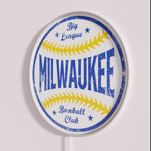 Charger l'image dans la galerie, Retro Vintage Milwaukee Baseball Team Decorative LED Neon Sports Sign