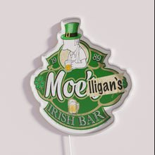 Charger l'image dans la galerie, Vibrant RGB illuminated pub decor, authentic Irish bar neon signage.