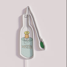 Charger l'image dans la galerie, Vibrant Mojito cocktail neon bar decor with customizable color options